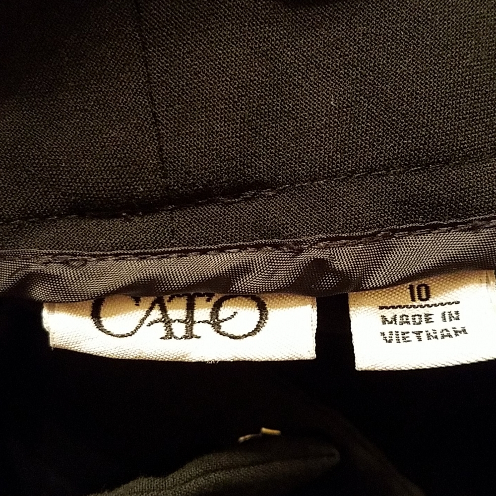 Black Capris Dress Slacks - Picture 3 of 3
